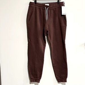 MATE the Label Plum Fleece Front Seam Jogger - XL